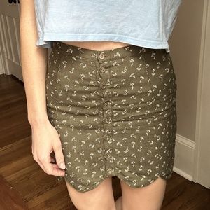 Ditsy Floral Mini Skirt (0)